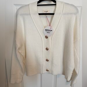 Umgee Cream Button Front Cardigan